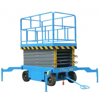 Manual Moving Semi Electric Mobile Scissor Lift