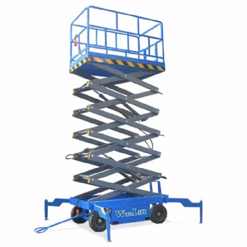 Manual Moving Semi Electric Mobile Scissor Lift