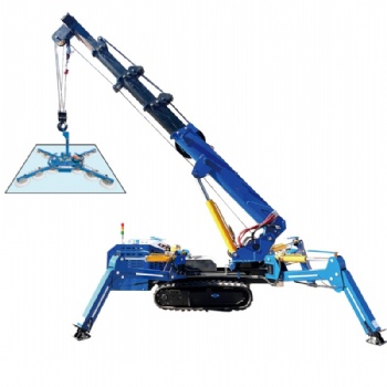 Dual Power Tracked Crawler Spider Crane
